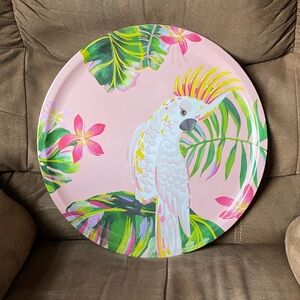 Tropical Parrot Decorative Platter